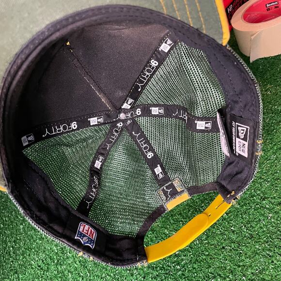 Green Bay Packers NFL New Era Snapback OSFA Trucker Baseball Cap - Picture 8 of 11